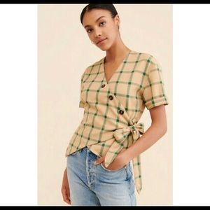 Anthropologie Six Crisp Days Plaid shirt